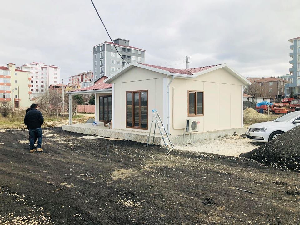 Diyarbakır prefabrik ev dış cephe detayları
