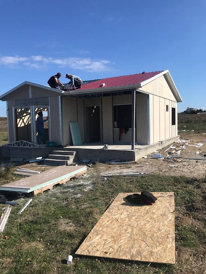 60 m² prefabrik ev Aksaray dış görünüm hakediş sistemi ile teslim